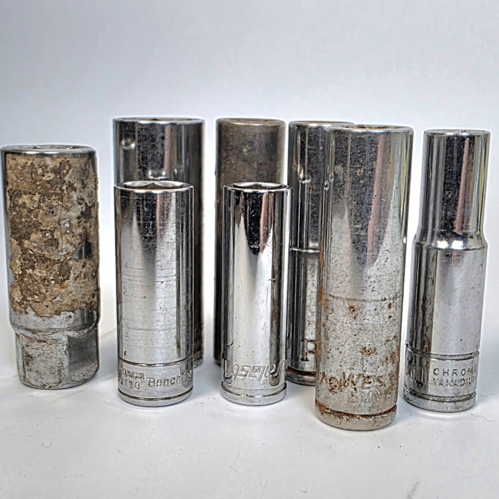 Used Various Deep Sockets Assorted Sizes *See Pics For List #982